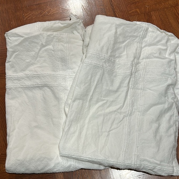 MARTHA STEWART white - Skylar Chenille Duvet Cover  - QUEEN Size - Picture 9 of 11